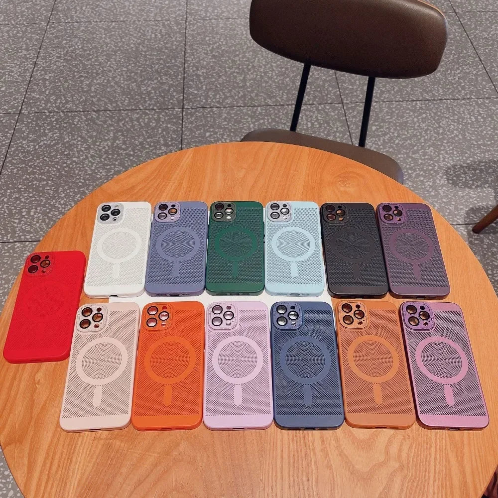 Funda de lujo mate para teléfono con disipación de calor | Protectora y elegante