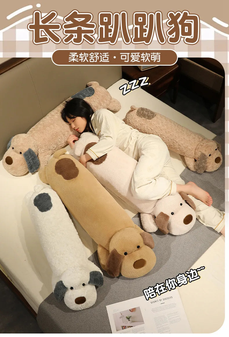 Cute Long-Haired Dog Plush Toy | Adorable Stuffed Animal Pillow