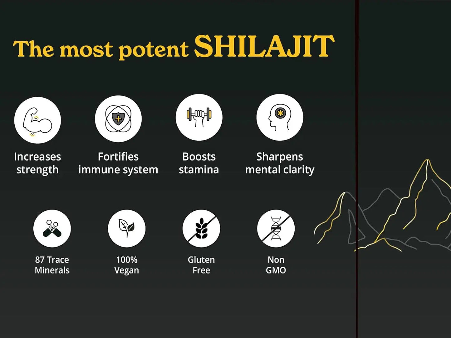 High Potency Pure Himalayan Shilajit Resin for Stamina & Strength