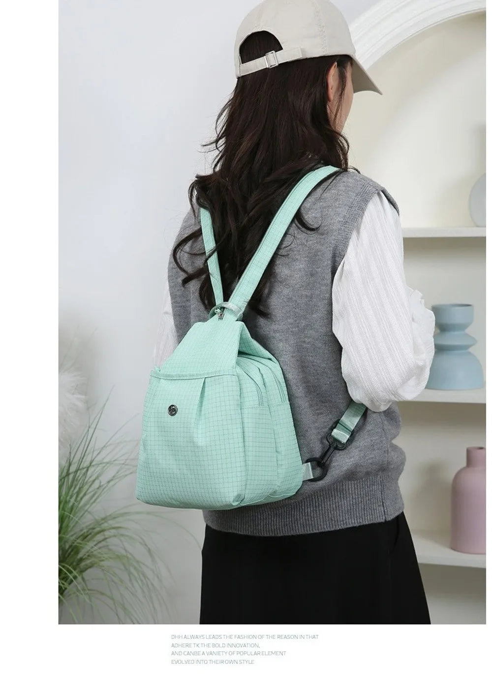 Large Capacity Waterproof Oxford Fabric Backpack for Travel & Hiking