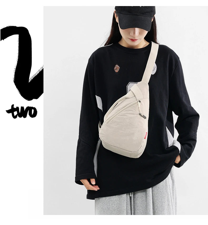Versatile Nylon Zipper Waist Pack | Stylish Chest Bag for All