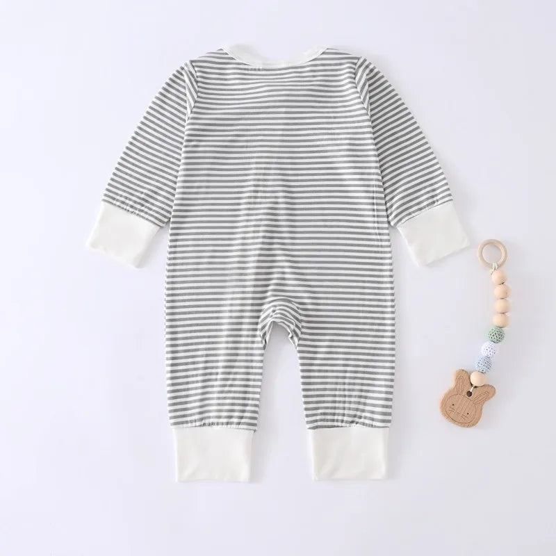 Bamboo Fiber Long-Sleeved Rompers for Infants | Cozy Comfort
