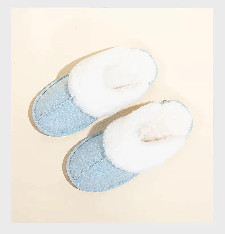 Cozy Women's Fuzzy Lined Indoor Slippers | Warm Anti-Slip Comfort