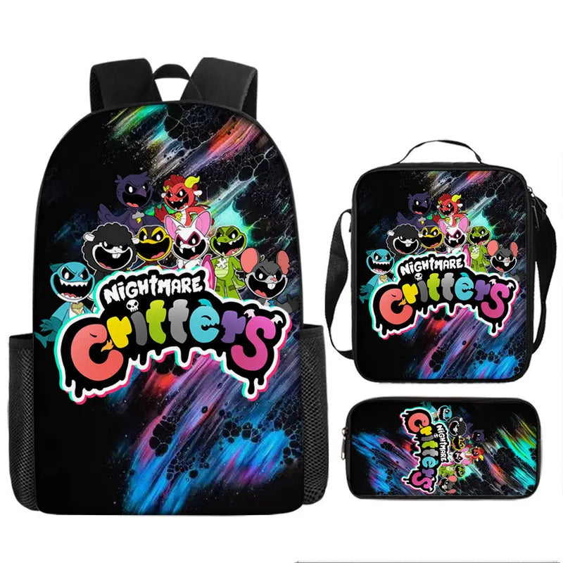 3-Piece Horror-Themed Backpack Set | Unique School Essentials