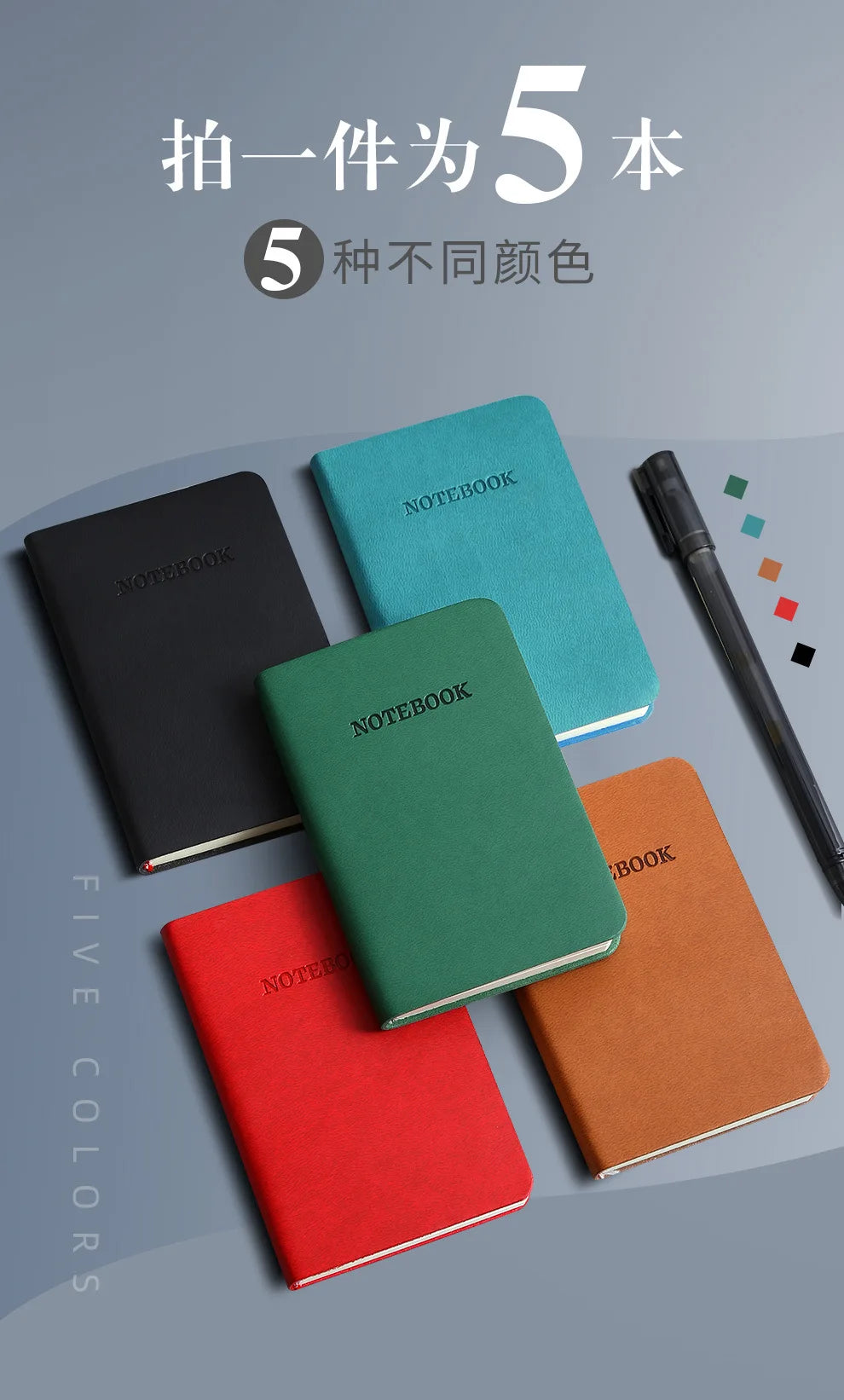 Mini Portable Notebook | Pocket Notepad for Office & School