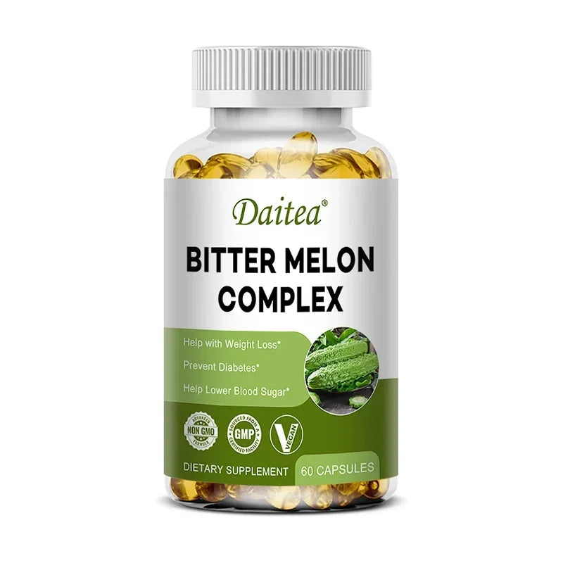 Natural Bitter Melon Extract Capsules | Support Blood Sugar & Fat Burn