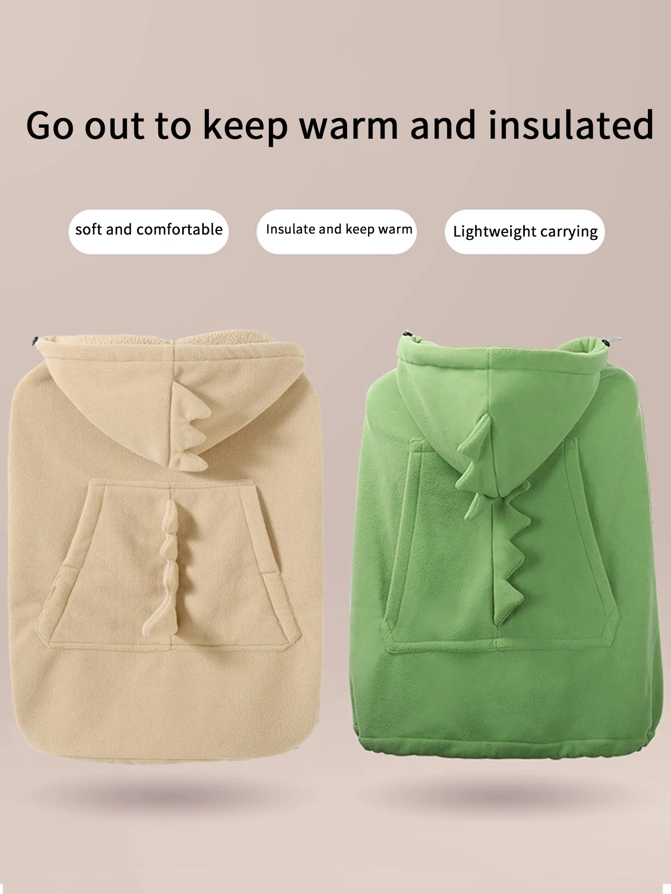 1Pc Infant Carrier Waist Stool Windshield Quilt, Suitable for Various Occasions, Pure Color Dinosaur Cloak, Super Soft and Comfortable Baby Windshield Blanket, Multifunctional Front Hug Windproof Cloak Stroller Blanket, Perfe