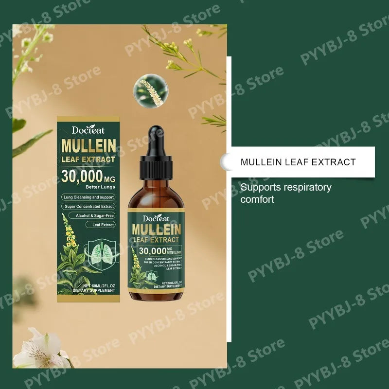 Mullein Liquid Drops for Respiratory Health | 60ml Bottle