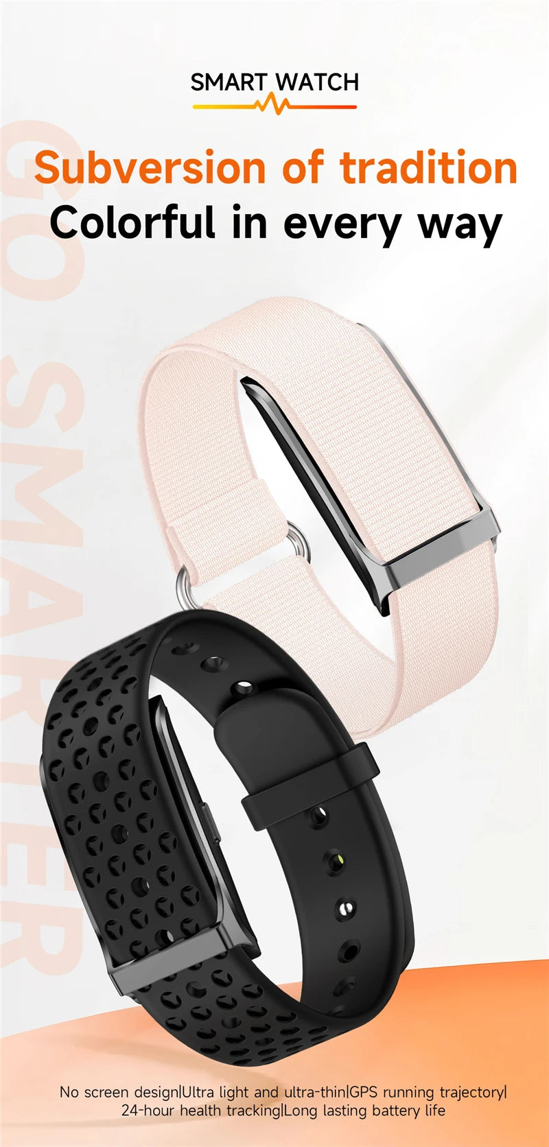 No Screen Smart Watch | Waterproof Fitness Tracker for All