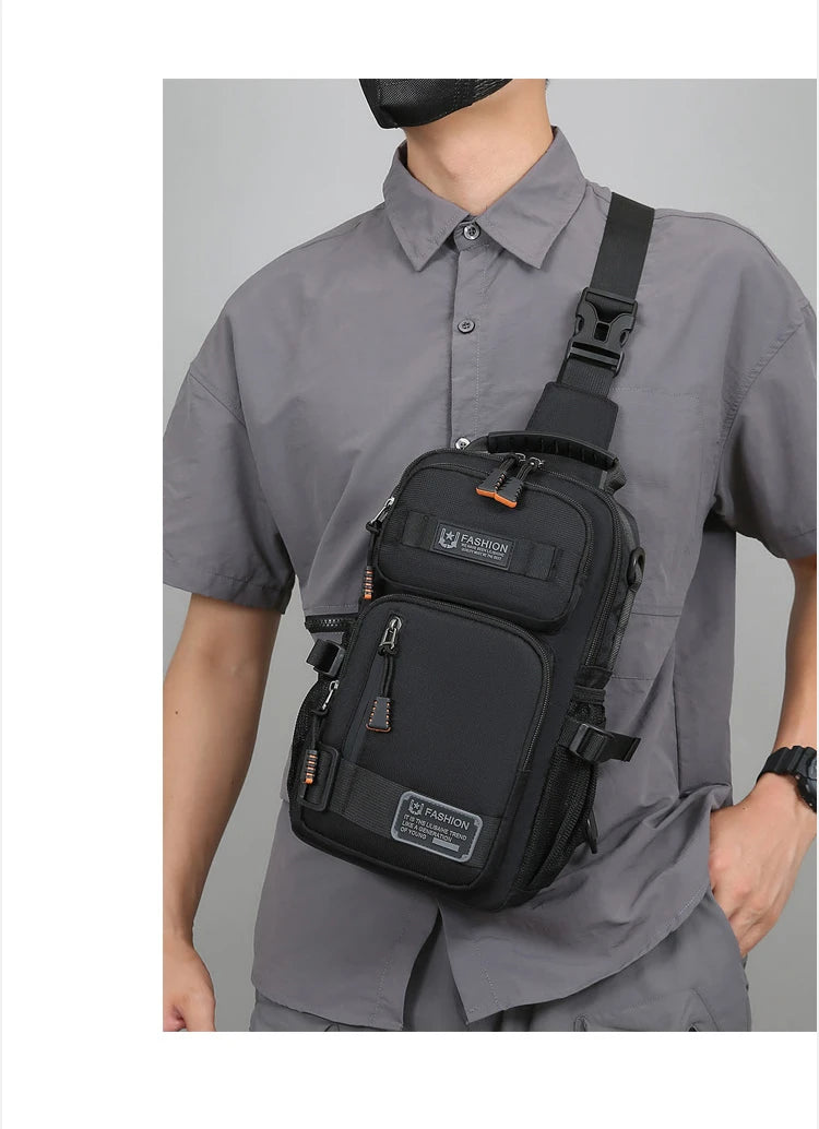 Men's Fashion Oxford Waist Pack | Versatile Casual Chest Bag