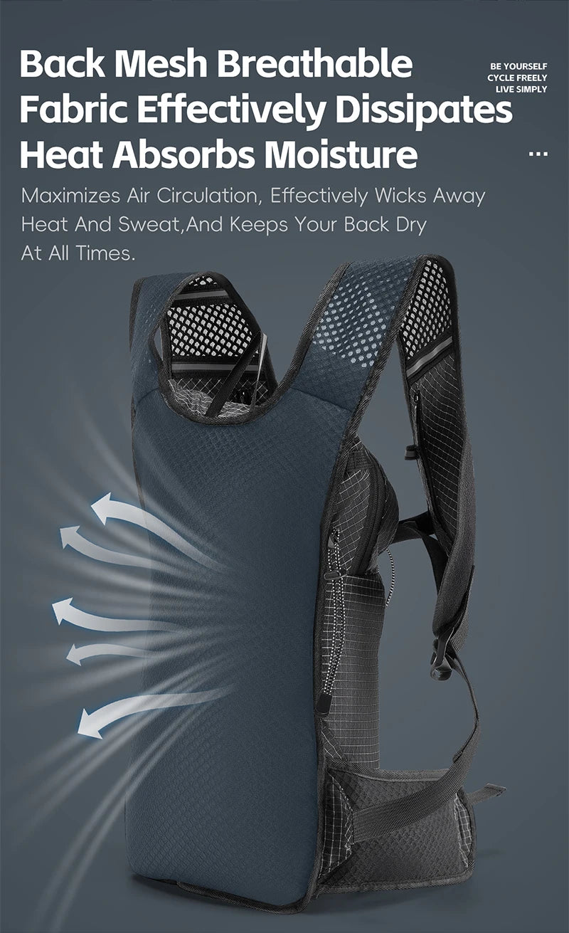 Mochila de hidratación ligera | Ideal para senderismo y ciclismo