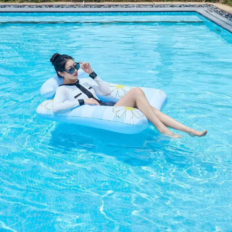 Inflatable Water Hammock Pool Float | Comfortable Beach Lounger