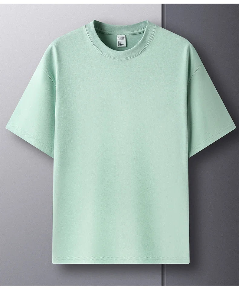 Men's Breathable Cotton Summer T-Shirt | Fashionable Short Sleeve Top