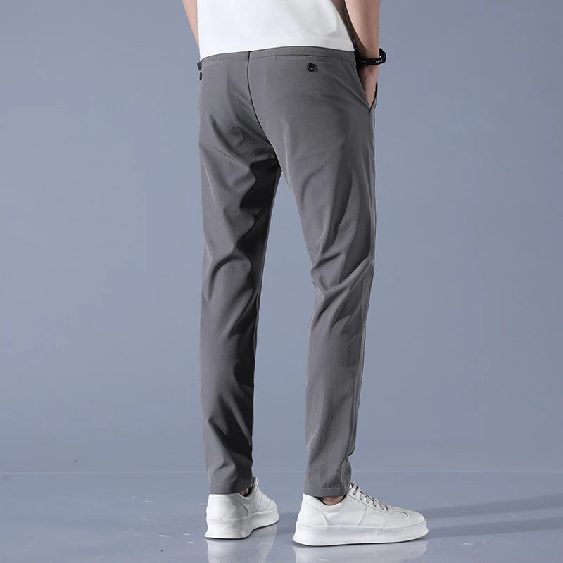Men's Lightweight Ice Silk Golf Casual Trousers | Spring & Summer Style
