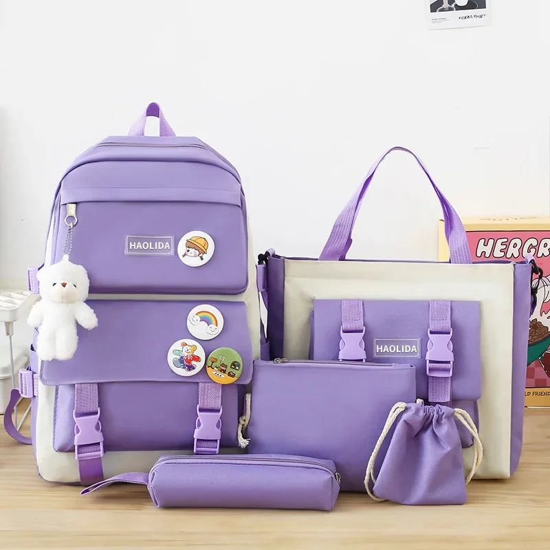 High Capacity Waterproof Backpack for Girls | Trendy School Bags