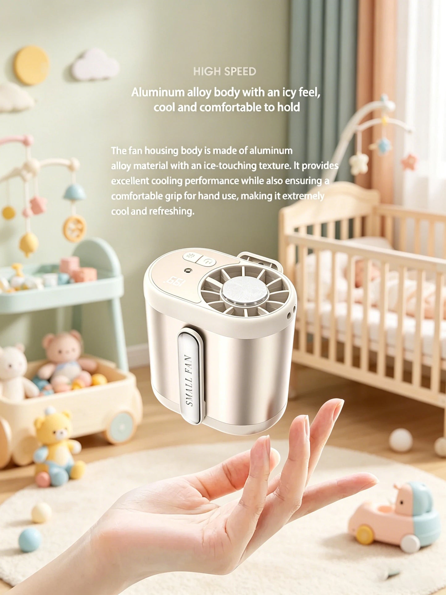 High Speed Adjustable Ice-Cool Waist Fan | Portable Cooling Solution