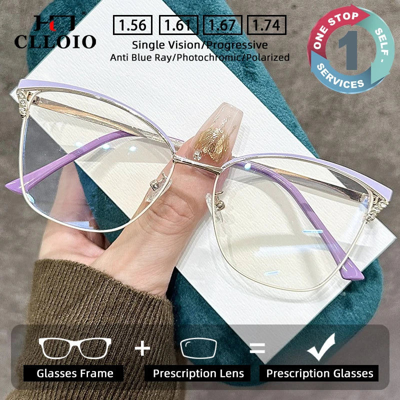Fashionable Cat Eye Blue Light Blocking Reading Glasses for Women
