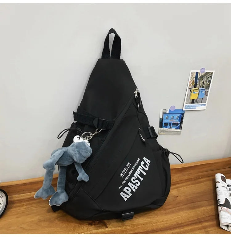 Outdoor Motorcycle Sport Travel Crossbody Bag Tactical Multifunction Waterproof Single Shoulder Backpack Unisex Casual Chest Bag