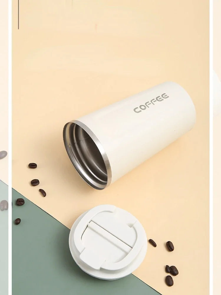 Stainless Steel Thermos Travel Mug | Leak-Proof & Insulated