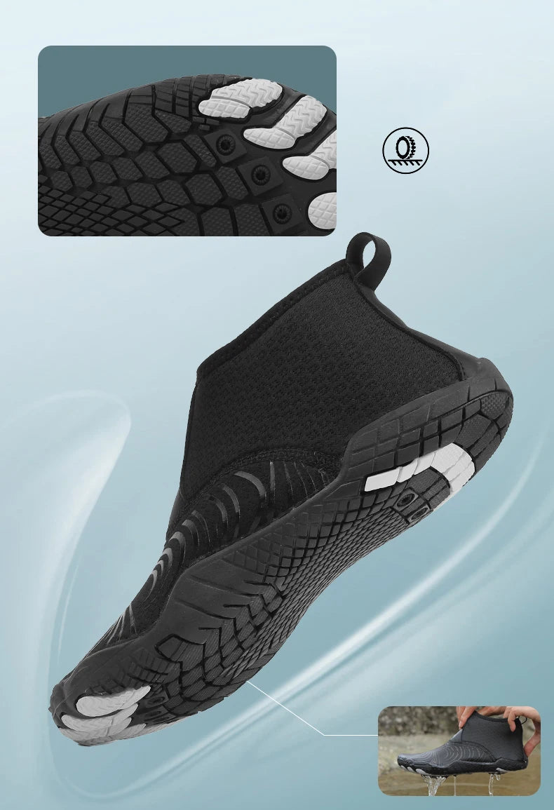 High Top Water Shoes | Versatile Diving, Swimming & Yoga Footwear