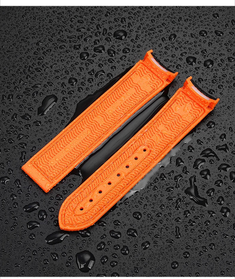 Versatile Nylon Rubber Watchband | Durable Comfort Strap