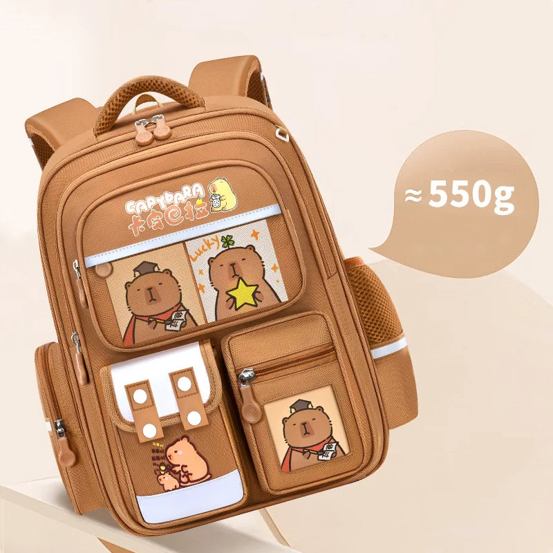 Cute Capybara School Bags for Kids | Fun Backpack Set