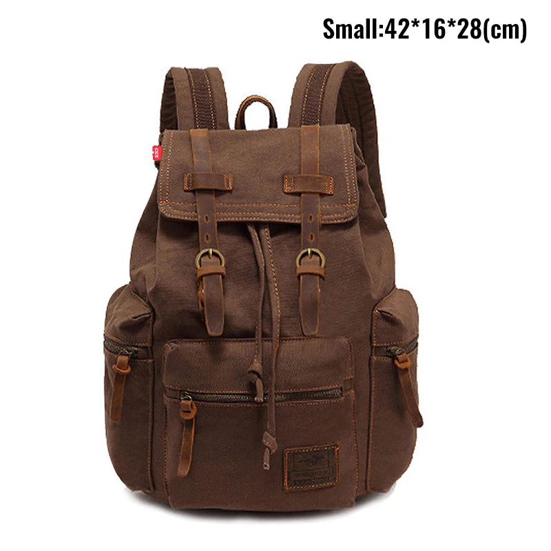 Vintage Canvas Men's Backpack | Stylish 14 Inch Laptop Bag
