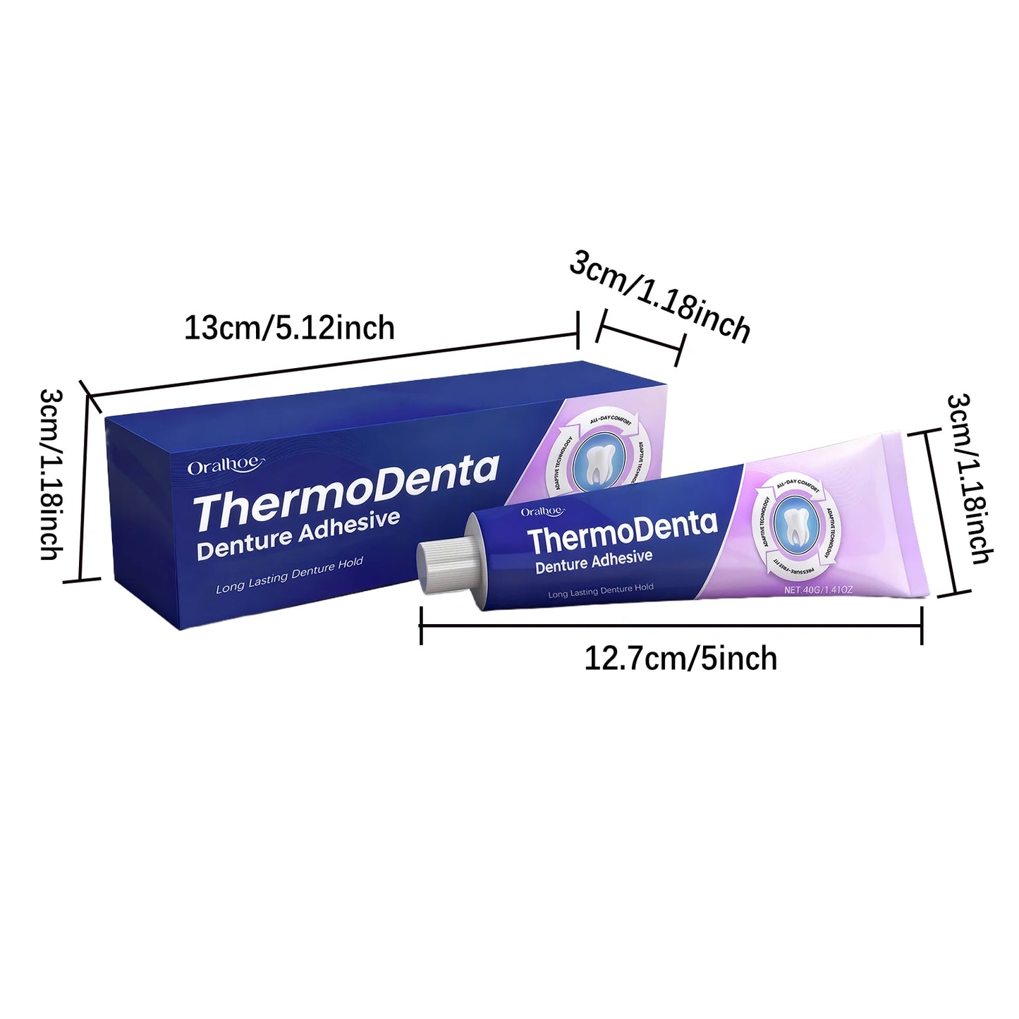 Denture Adhesive Cream | Natural Fit & Long-Lasting Secure Hold