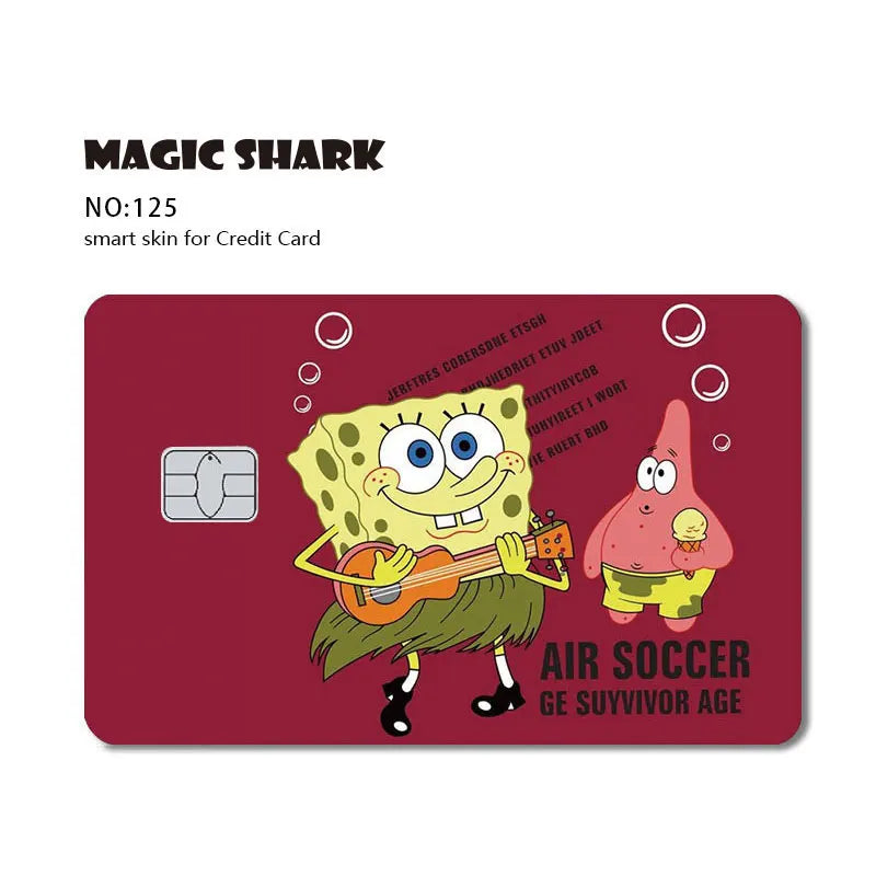 Cartoon Waterproof Skin Cover Sticker for Credit and Debit Cards