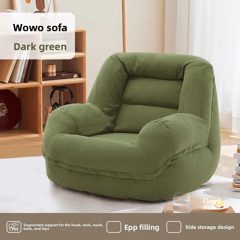 Cozy Lazy Sofa with Footstool | Perfect Winter Lounge Chair