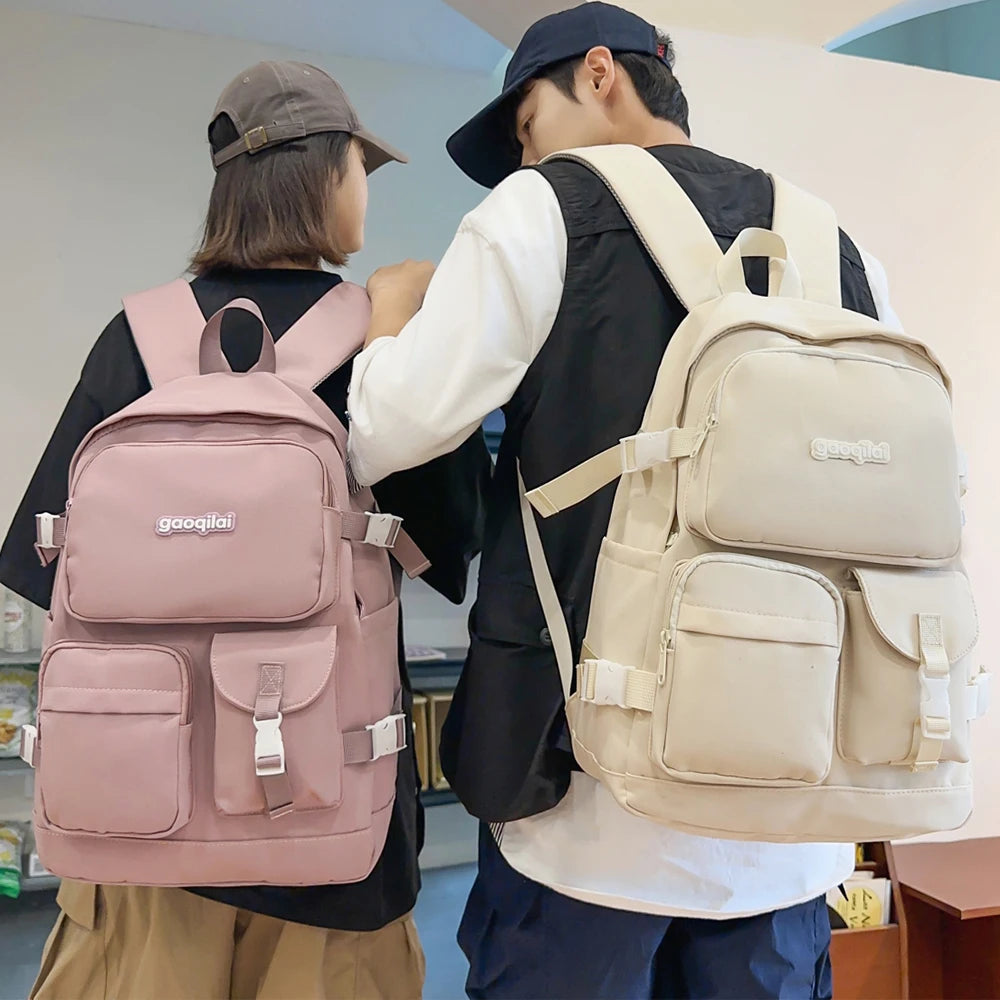 Stylish Versatile Solid Color Backpack for Work & Travel