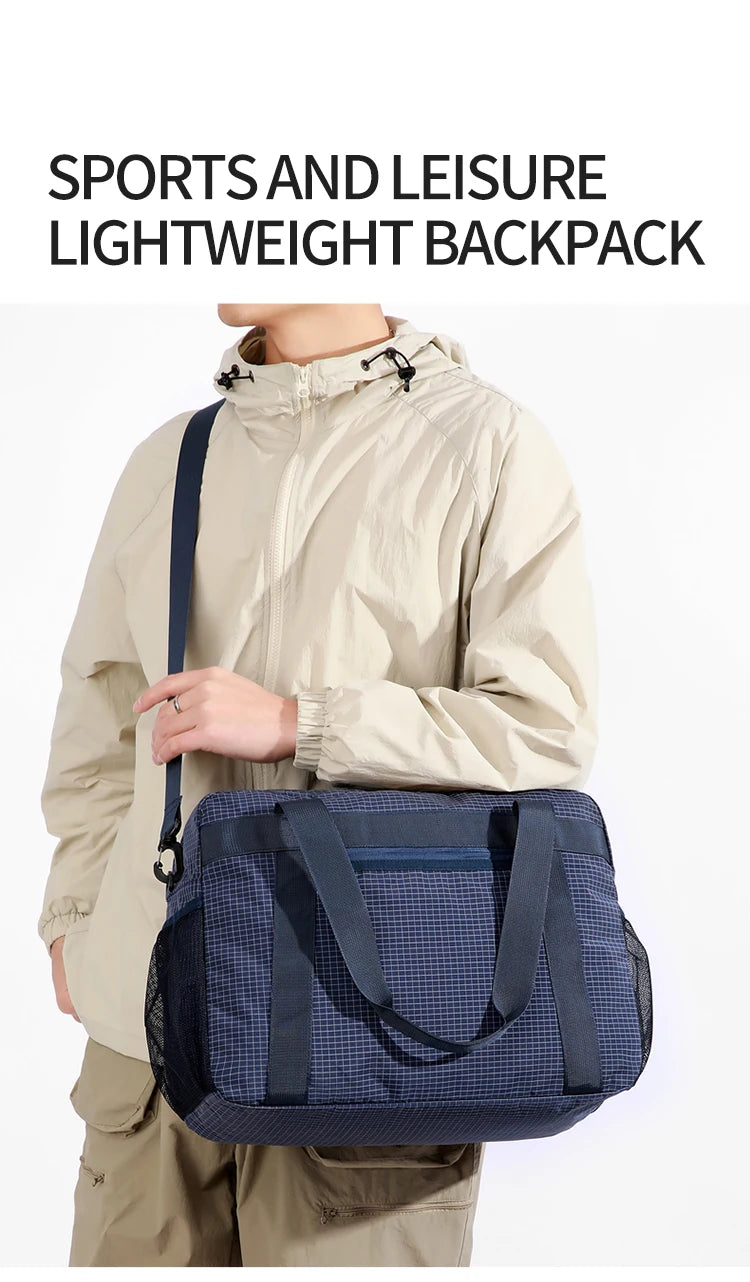 Large Capacity Nylon Tote Bag | Perfect for Travel & Gym