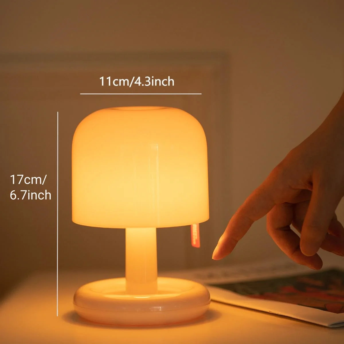 Creative USB Rechargeable Sunset Night Lamp | Mushroom Design