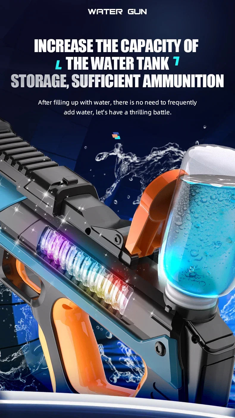 Full Electric Automatic Water Storage Gun | Fun Summer Toy