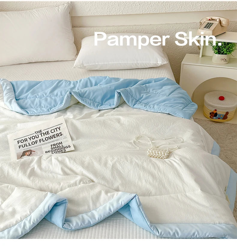 Soft Lightweight Summer Quilt | 100% Cotton Duvet Comforter