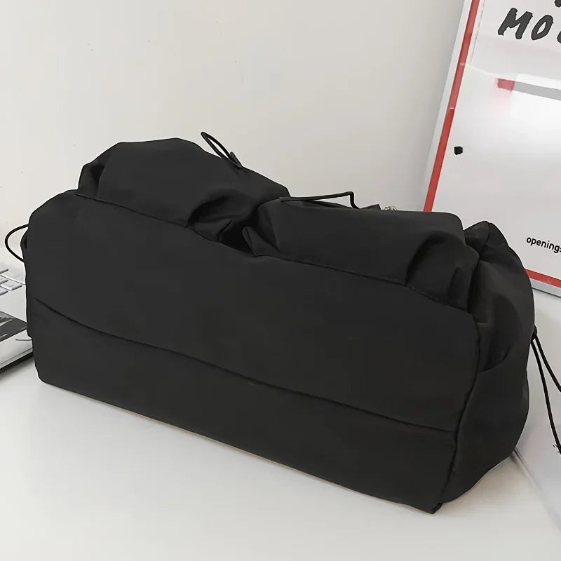 Fashionable Crossbody Bag with Drawstring Accent | Spacious & Trendy