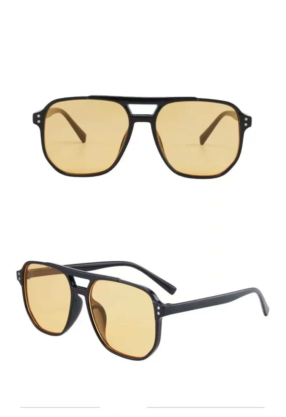 Vintage Unisex Big Sunglasses | Retro UV400 Square Shades