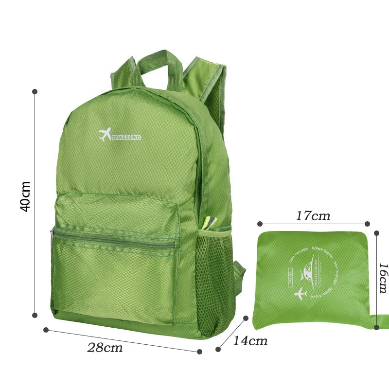 25L Lightweight Folding Backpack | Ultralight Waterproof Travel Bag