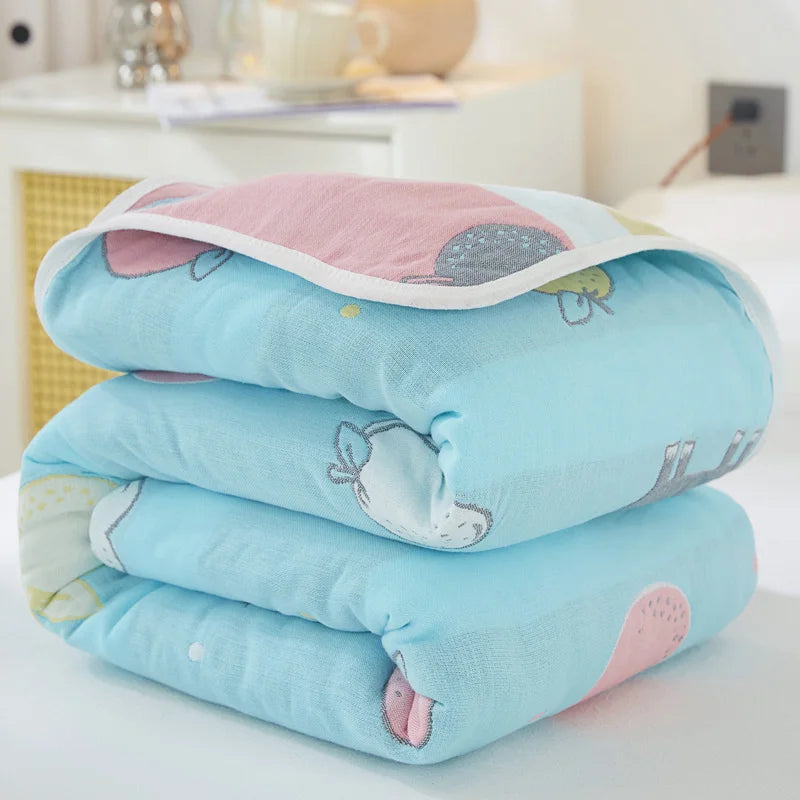 Breathable Summer Quilt | Multi-functional Cotton Towel Blanket