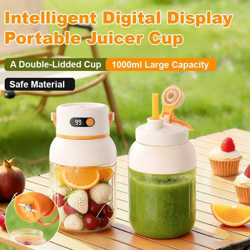 Portable Mini Blender | USB Rechargeable Juicer for Home & Travel