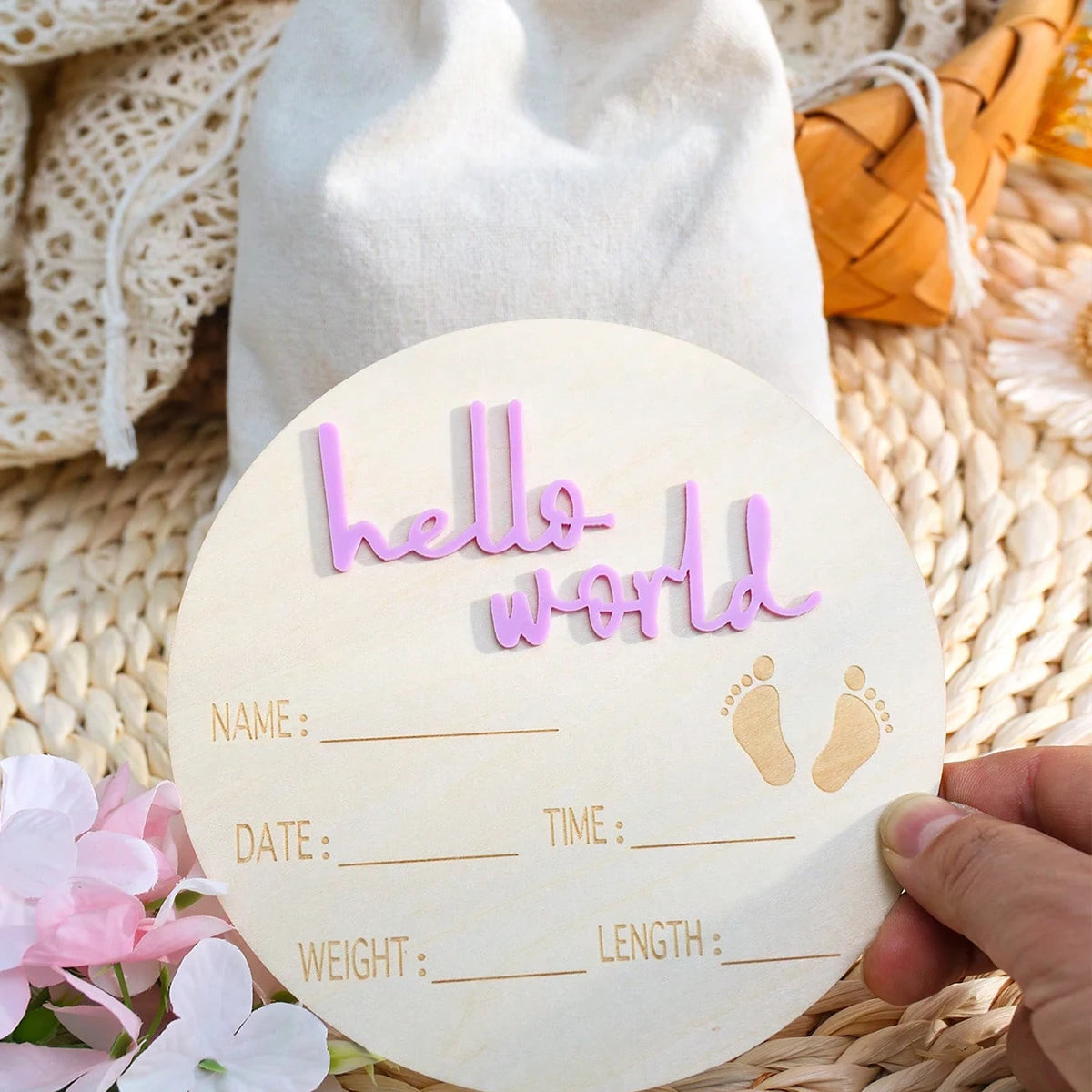 Newborn Baby Photo Props | Cute Wooden Photography Ideas