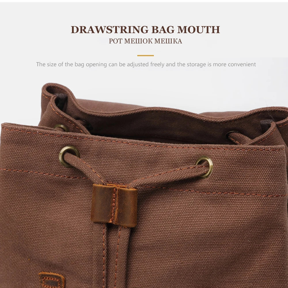 Vintage Canvas Men's Backpack | Stylish 14 Inch Laptop Bag