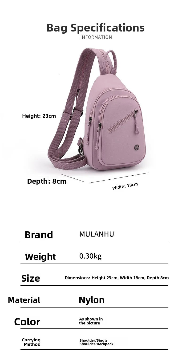 Stylish Urban Minimalist Chest Bag for Women | Multi-Functional Satchel