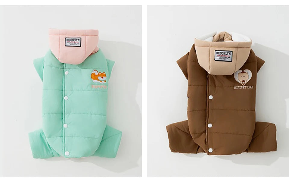 Thickened Pet Down Jacket for Medium Dogs | Warm Winter Apparel