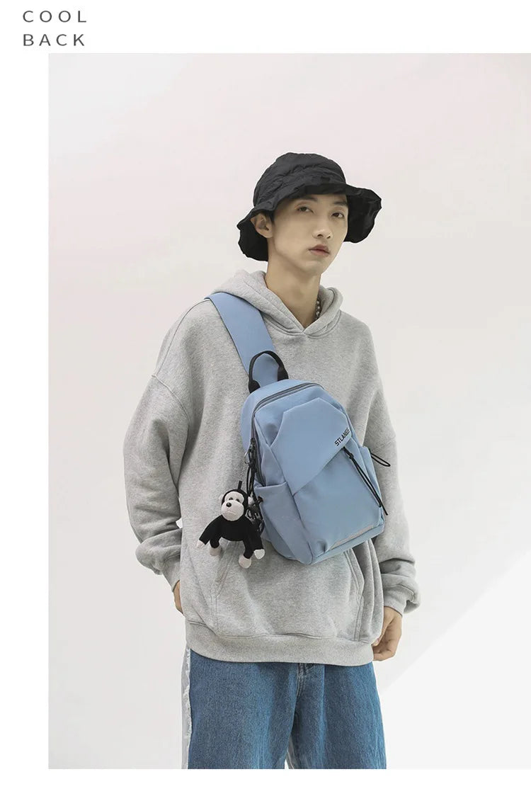 Unisex Korean Style Crossbody Bag | Lightweight & Portable