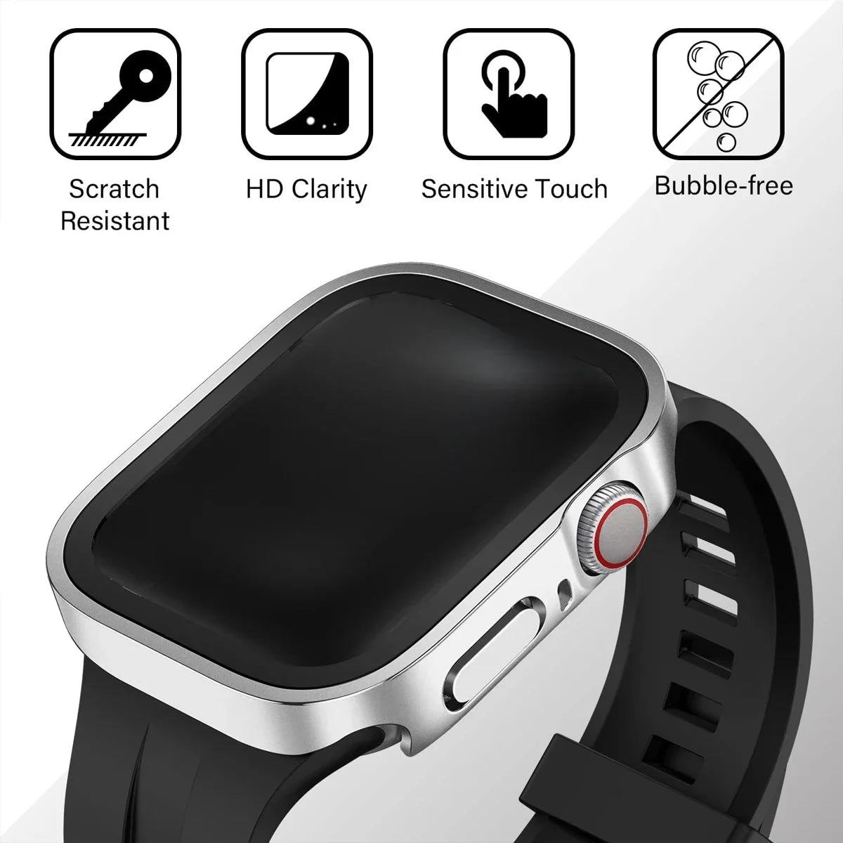 Waterproof Aluminum Alloy Case for Smartwatches | Full Coverage Protection