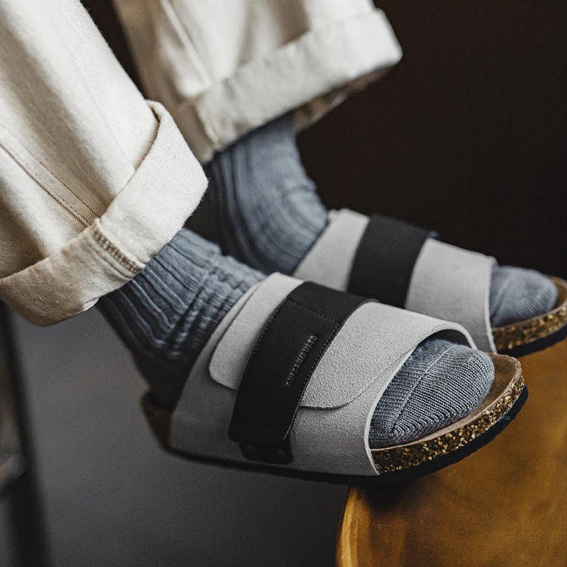 Men's Color-Block Slide-On Sandals | Comfortable Summer Mules