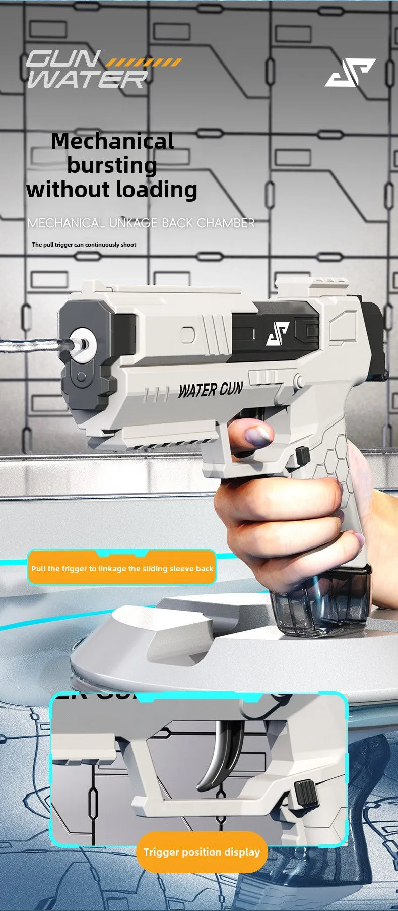 Manual Burst Water Gun | Fun Summer Outdoor Toy for Kids