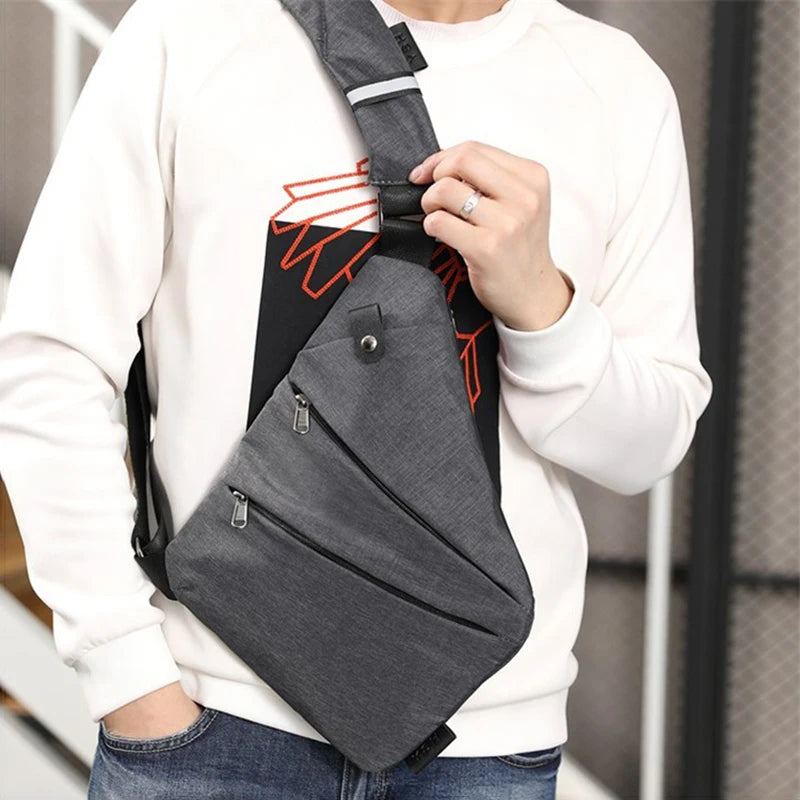 Multifunction Waterproof Crossbody Bag | Anti-Theft Chest Bag for Men