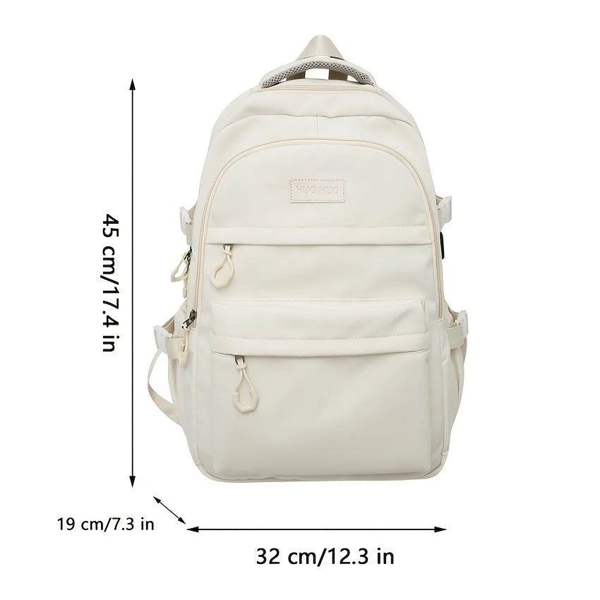 Multi-layer large capacity preppy couple travel backpack